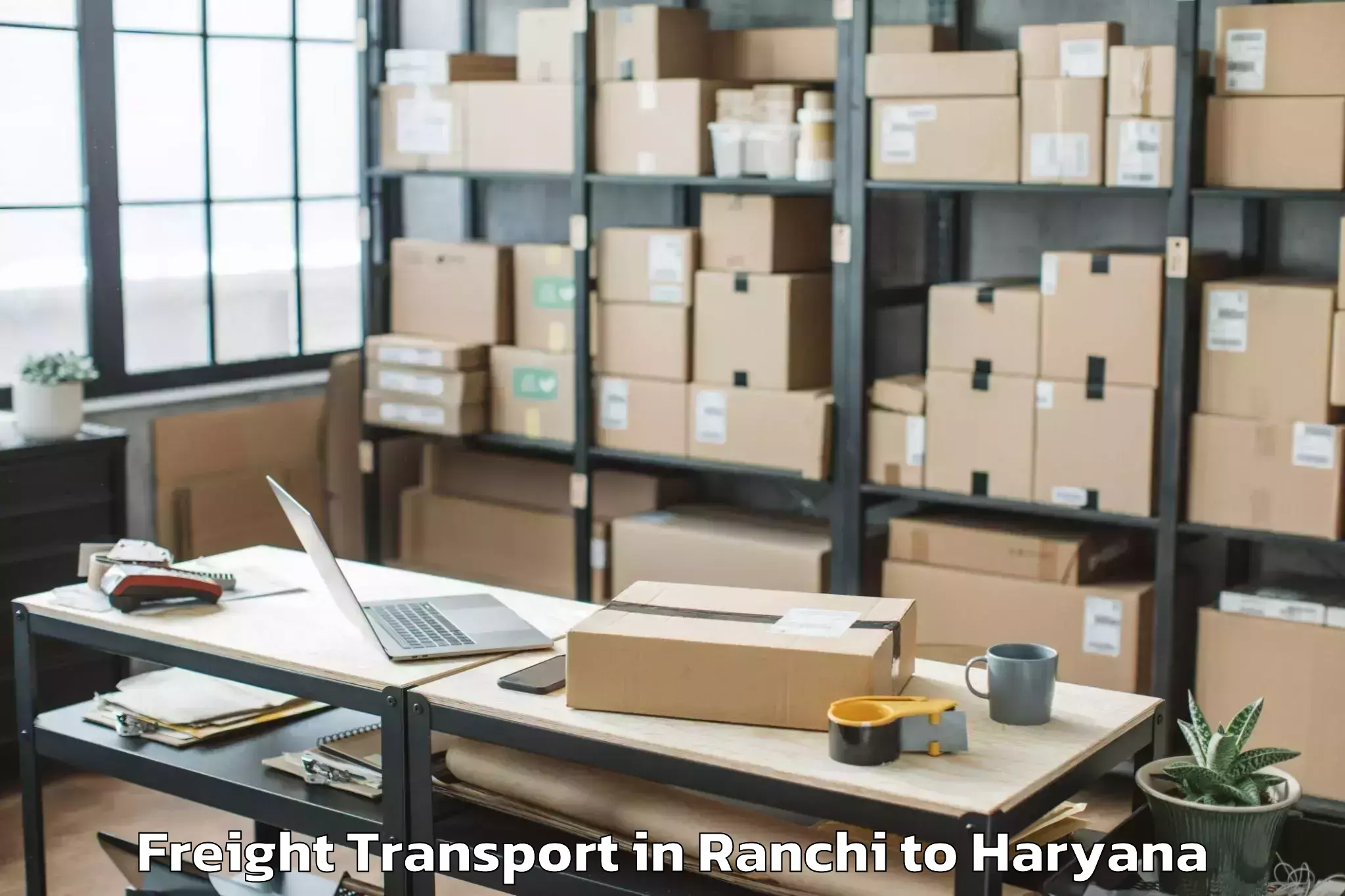 Easy Ranchi to Bilaspur Haryana Freight Transport Booking